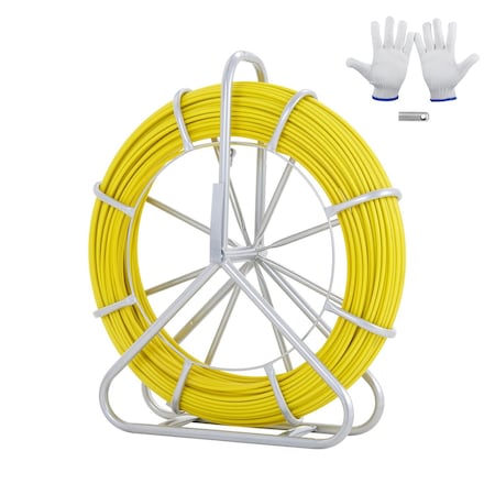 Vevor Fish Tape Puller Fiberglass 600 ft 5/16 in Wire Cable Running Duct Rodder JLT-8