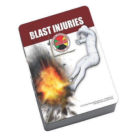 Disaster Management Systems Blast Deck, Triage Training, Victim Cards DMS-06081