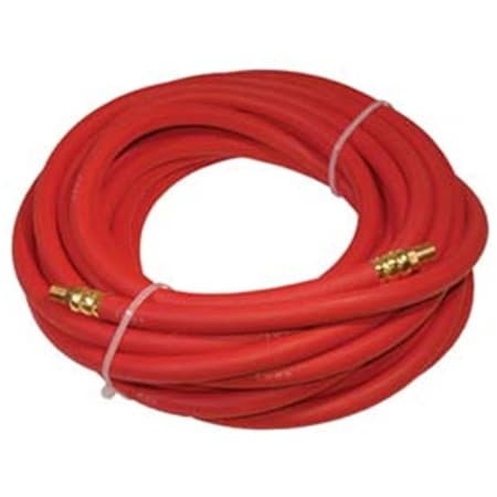K-Tool International 0.38 in. x 50 ft. 300 PSI 0.25 in. NPT Rubber Air Hose - Red B781132