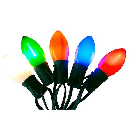 Santas Forest LED Filament Retro Light Set, 25-Lamp, LED, Multi-Color, 25000 hr Average Life, 17 ft L 25910