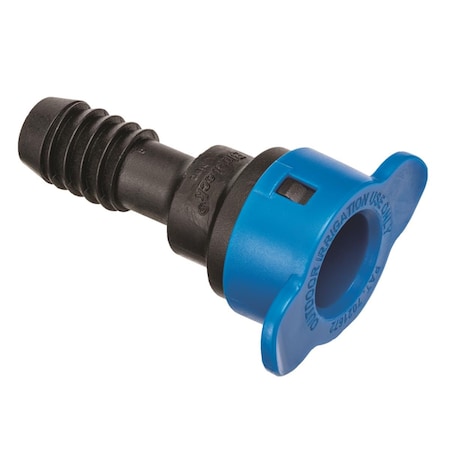 Oraline Orbit Irrigation 0.5 in. Blu-Lock Barbed Adapter, Black & Blue 7572233