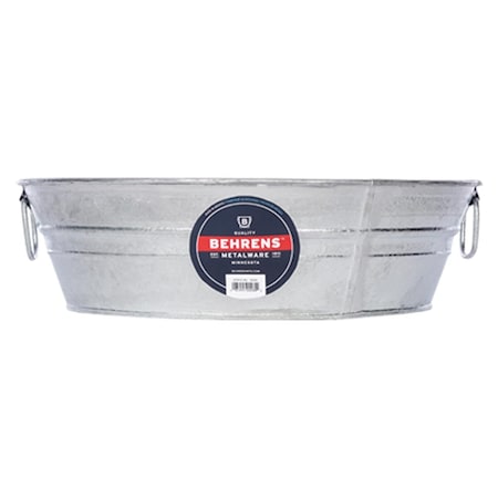 Behrens 3 Gallon Steel Tub, Low Flat 105LFT