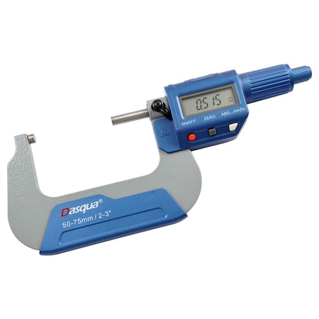 Dasqua 50-75mm/2-3in Digital Outside Micrometer 4230-2015