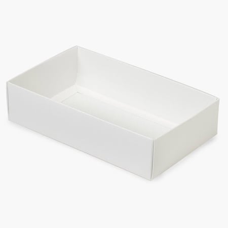 Nashville Wraps White Macaron and Cookie Box Base, 8.25x5x2, 100PK MCBDWH