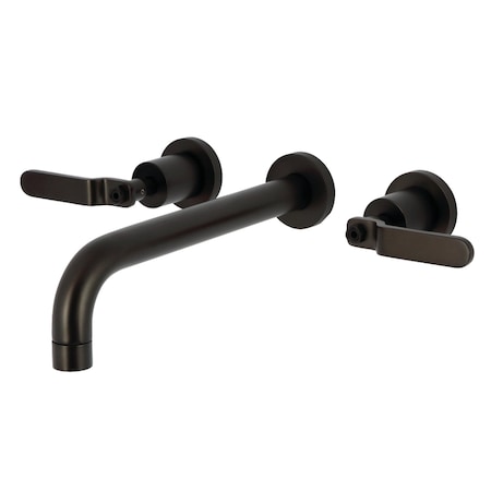 Kingston Brass Two-Handle Wall Mount Tub Faucet, Oil Rubbed Bronze KS8025KL