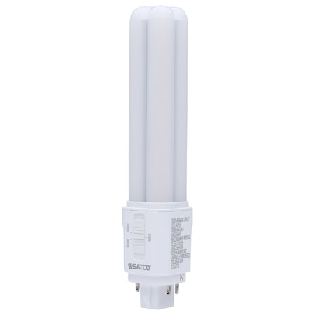 Satco 9.5W LED PL, 30K/35K/40K CCT Selectable, G24q Base, Type A/B, 120-277V S29854