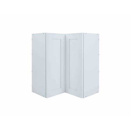 Cambridge Everest 24 in. W x 12 in. D x 30 in. H Shaker Corner Diagonal Kitchen Cabinet in White SA-WC2430-SW-KIT