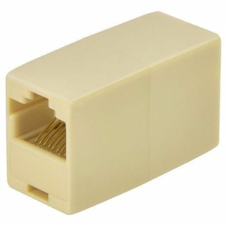 Monoprice CAT5E, RJ45, Straigt Inline Coupler, Beige 7280