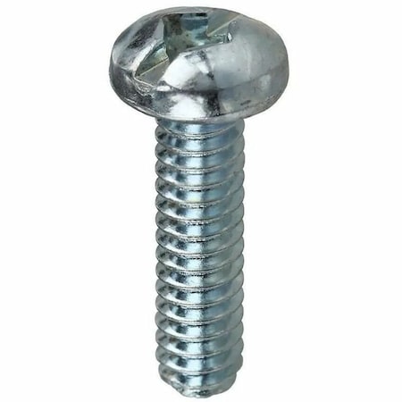 Dottie #10-32 x 3/8 in Combination Slotted/Square Round Machine Screw, Zinc Plated Carbon Steel, 100 PK RMDS103238