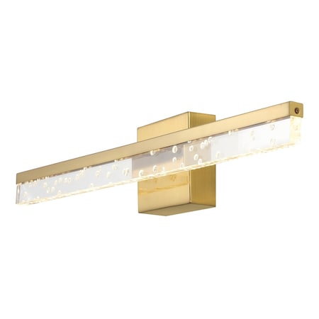 Jonathan Y Mario 22" 1-Light Modern Contemporary 360-Degree Rotatable Iron/Seeded Acrylic Integrated LED Vanity JYL7128B