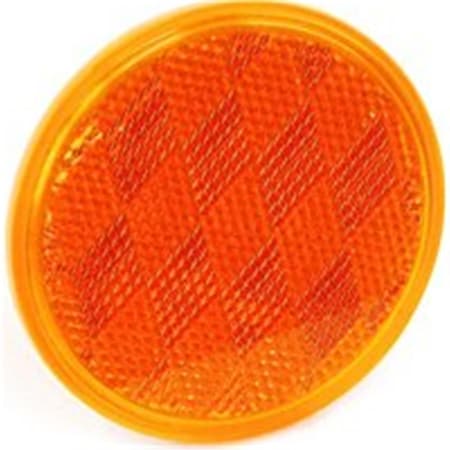 Us Hardware RV660C 3 in. Amber Reflector 6448666