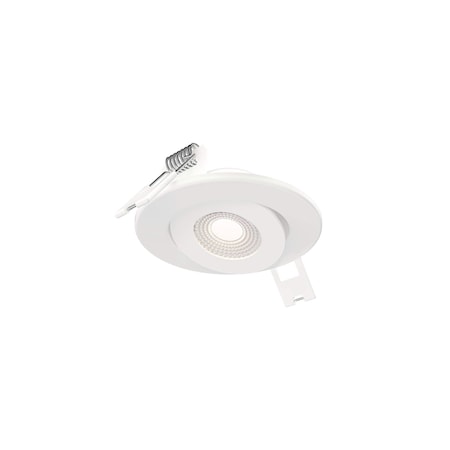 Dals Lighting Pivot 2'' Round 5CCT LED Recessed Gimbal in White FGM2-CC-WH