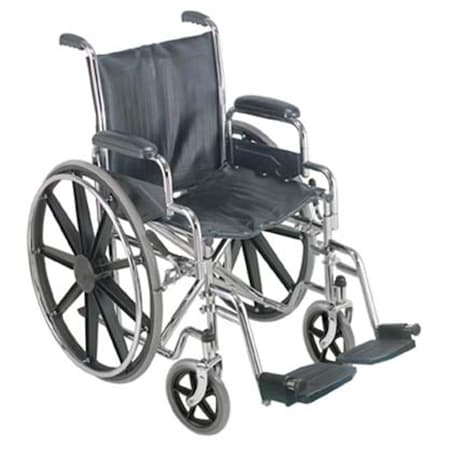 Mabis 18 Inch Wheelchair with Removable Desk Arms 503-0664-0200