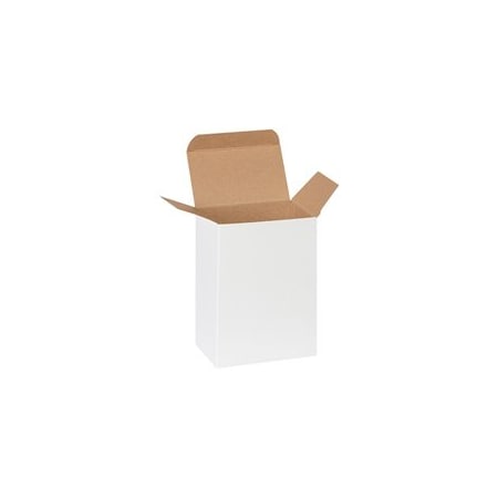 Bubblefast 250-4 x 2 1/2 x 6'' White Reverse Tuck Folding Cartons, 250PK BFRT9SCW