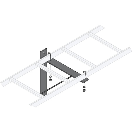 Middle Atlantic Triangle Wall Bracket, 18" Black CLB-TSB