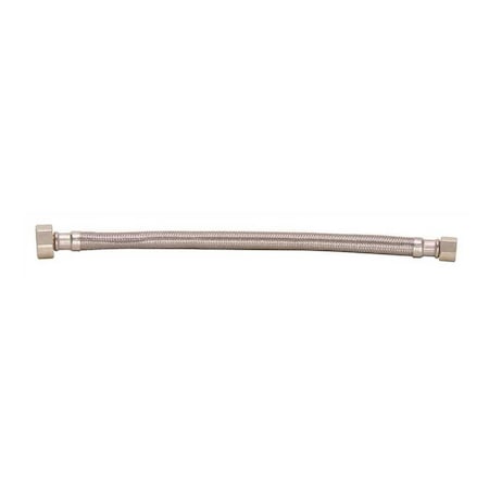 Durapro 3/8 in. Flare x 1/2 in. FIP x 12 in. Braided Stainless Steel Faucet Supply Line 231121LF