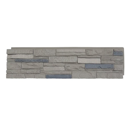 Durakwik Stone Siding Panel, 13 in L, 48 in W, 2 in Thick, Interlocking Edge, Arizona Trail, 4PK 308ATP