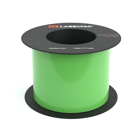Labeltac High Performance 10-Year Vinyl Supply 4in x 75ft LT9, Hi-Vis Green LT422HP-C