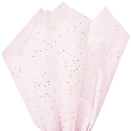 Nashville Wraps Rose Gold & Blush Glitter Tissue Paper, 20x30, 200PK GS1000