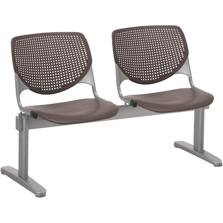 Kfi Kool Beam Seat Beam Seating, Tan Back, 47 in W 22 in L 31 in H, Polypropylene Seat 2300BEAM2-P18