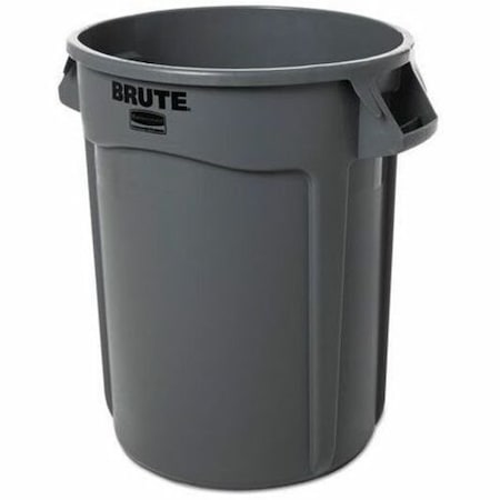 Rubbermaid Commercial RUBBERMAID  Round Container - 32-Gallon Capacity - Gray FG263200GRAY