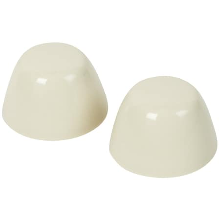 Do It Best Almond Plastic Snap-On Toilet Bolt Caps, 2-Ct. 448400