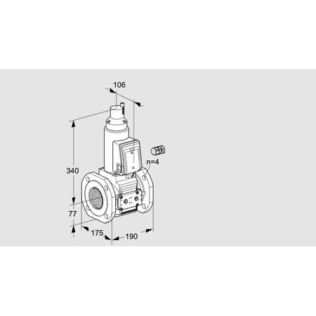 Honeywell Kromschroder VLV, SOLND, SZ 6, 65 MM ISO FLG, VAS665F05L KS88202689