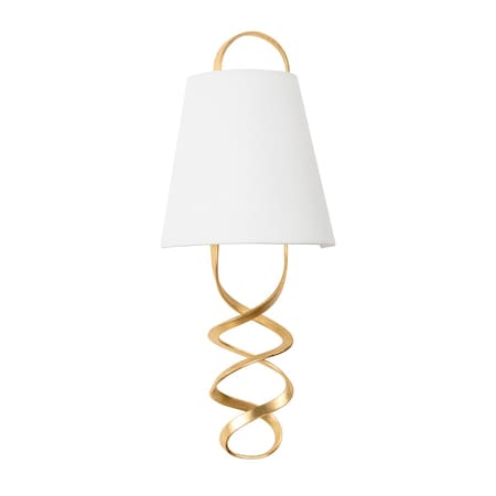 Hudson Valley Lighting Dota 2 Light Wall Sconce 9 In. Vintage Gold Leaf 7322-VGL