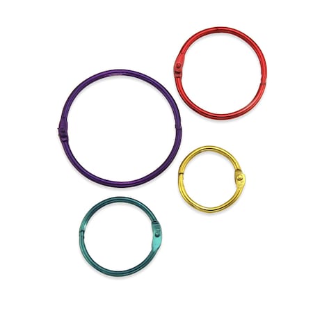 Hygloss Products Metallic Book Rings, 36PK 61336