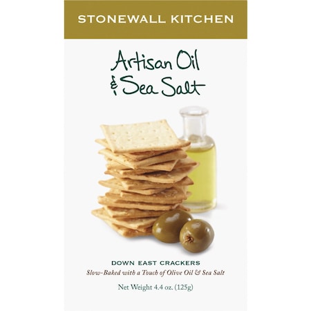 Stonewall Kitchen 4.4 Oz. Artisan Oil & Sea Salt Crackers 553094