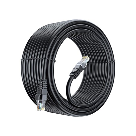 Maximm 50ft Cat6 Pure Copper UTP Ethernet Cable, Black CAT6-50FTBlack