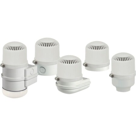 Federal Signal Electronic Sounder, Siren, Continuous, 12 to 24V AC/DC, 120 to 240V AC, 55 to 105dB, 65 to 115dB SLM800GY