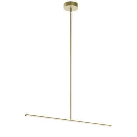 Afx Elizabeth 42in. LED Pendant - 25W - Light Antique Brass ELZP42LAJD4LB