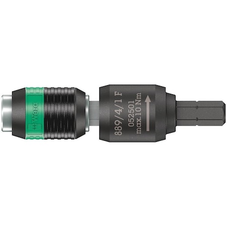 Wera 889/4/1 F free-running bit holder for torque screwdrivers with pistol handle, 1/4 in x 64 mm 5052501001