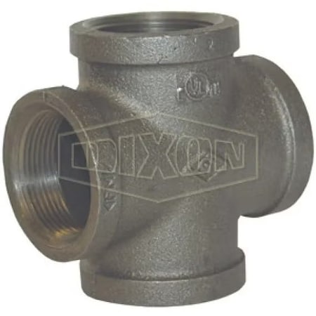 Dixon Pipe Cross, 2 in Nominal, FNPT End Style, Iron MIC200