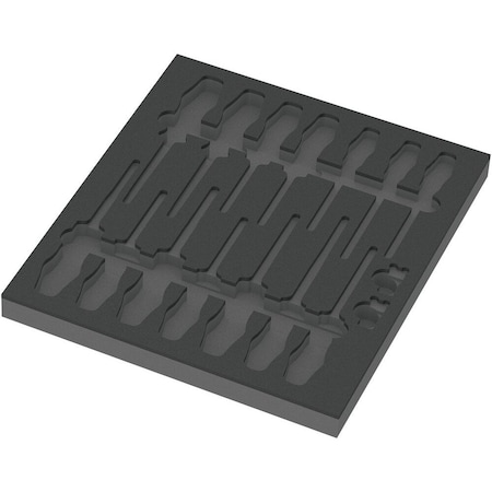 Wera 9811 Foam insert VDE screwdriver set 1, empty, 344 x 30 x 392 mm 5137311001