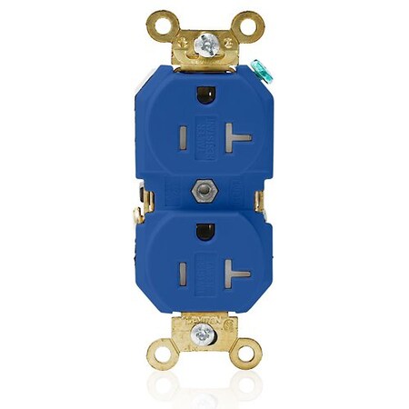 Leviton PlugsandReceptacles, 20A, 125VAC, Brn, Nylon 5362-SGB