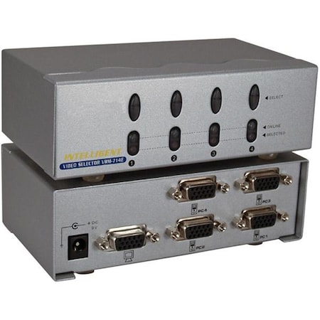 Plugit 4-Port VGA Video Share Switch PL3467199