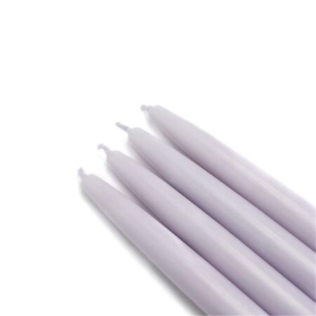 Vaser Designs 6 in. Taper Candles, Lavender - 12 Piece VA2593526