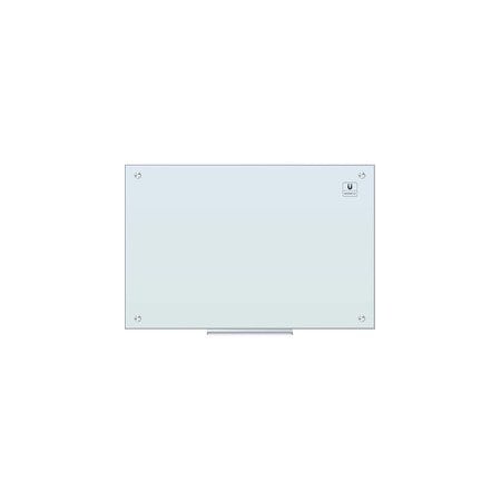 U Brands Glass Dry Erase Board, 35 x 23, White Surface 2298U00-01