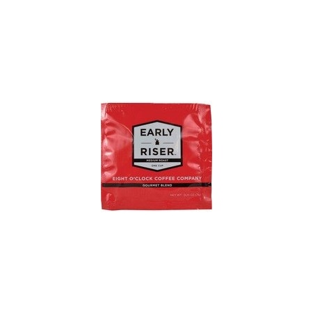 Eight Oclock Pod Early Riser Coffee, Regular, Medium, Pod, Arabica, 200PK CCFEOC1R