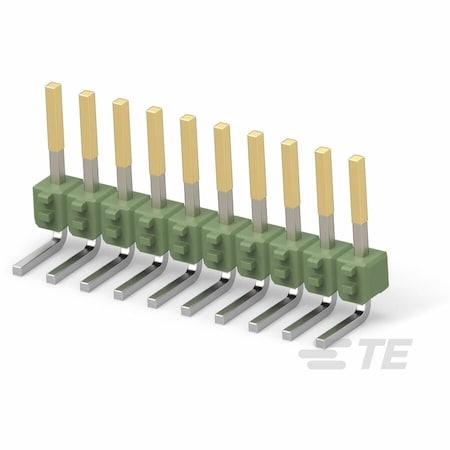 Te Connectivity AGASTAT Board Connector 10 Contacts 1 Rows Male Right 1-826631-0