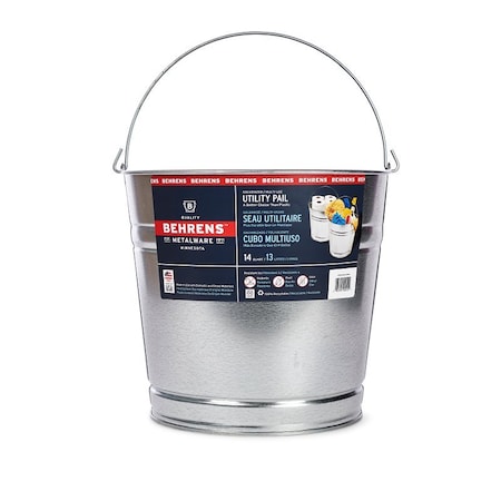 Behrens 14Qt Galv Stl Wtr Pail 1214GS