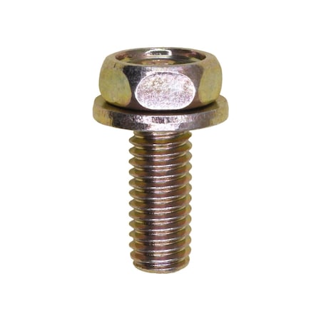 Auveco Hex Head Sems Bolt M8-1.25 x 45mm Class 8.8, 25PK 18187