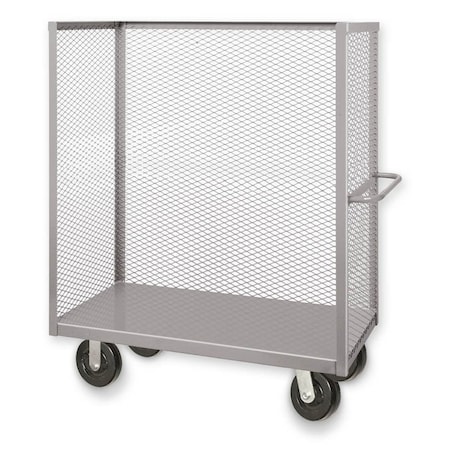 Pucel Three Sided Platform Truck, 60 in H x 48 in L x 24 in W, Gray 3ST-2448-P