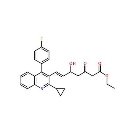 Ak Scientific Ethyl (E)-7-[2-cyclopropyl-4-(4-flurophenyl)-3-quinolinyl]-5-hydroxy-3-oxo-6-heptenoate (10g), CAS X6299-10g