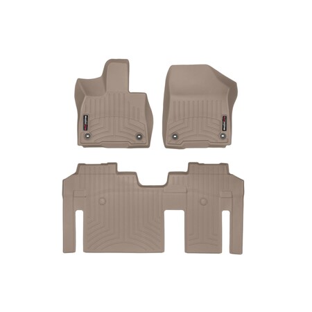 Weathertech Tan, Front and Rear Floorliners 451641-1-3