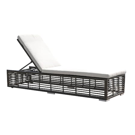 Panama Jack Outdoor Panama Jack Graphite Chaise Lounge W/Wheels and cushion PJO-1601-GRY-CL-CUSH