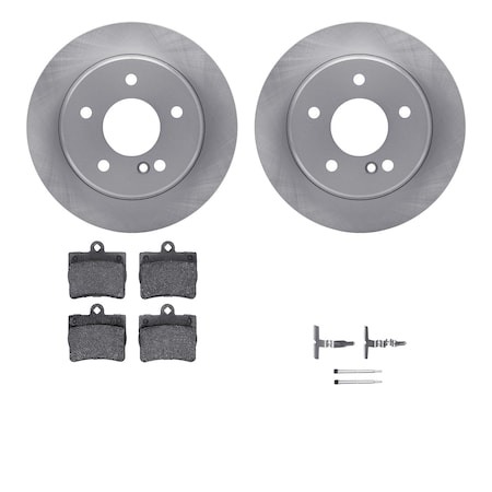 Dynamic Friction Co DFC Brake Rotor with 5000 Brake Pads and Hardware Kit 6512-63271