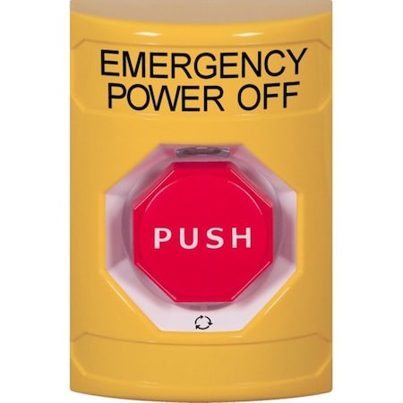 Safety Technology International Emergency Power Off Push Button, 2-7/8" D SS2209PO-EN